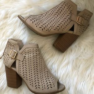 Peep-Toe Booties